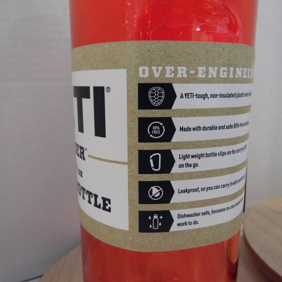 YETI Yonder Tether Lightweight Carry for long haul hydration Red 1L/34 oz   NEW - Picture 4 of 7